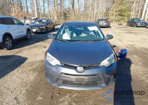2016 Toyota Corolla Le z USA, uszkodzony, nr VIN 2T1BURHEXGC487516